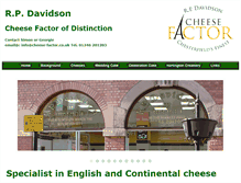 Tablet Screenshot of cheese-factor.co.uk